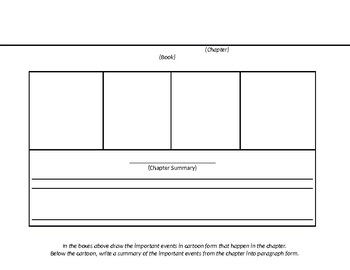 Preview of Cartoon Graphic Organizer