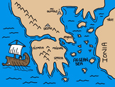 Cartoon Map of Ancient Greece