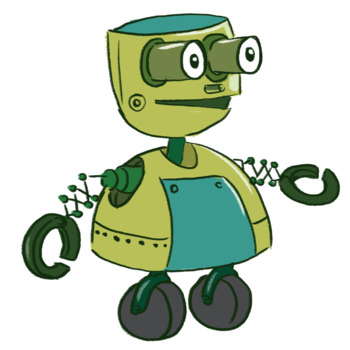 Preview of Cartoon Robot STEM Illustration Clipart