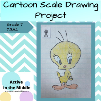 Cartoon Scale Drawing Project by Active in the Middle | TpT