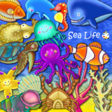 Cartoon Sealife Underwater Ocean ClipArt