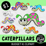 Cartoon Spring Caterpillars - Budget Dollar Clipart Set