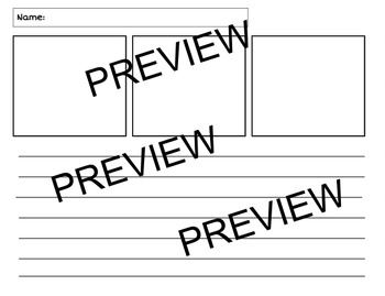 Preview of Cartoon Strip Template / Outline