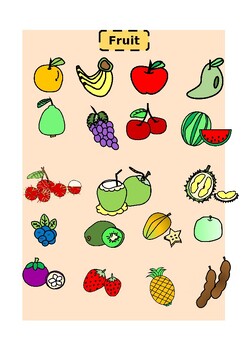 Preview of Cartoon fruit pictures |For decoration|Microsoft word file