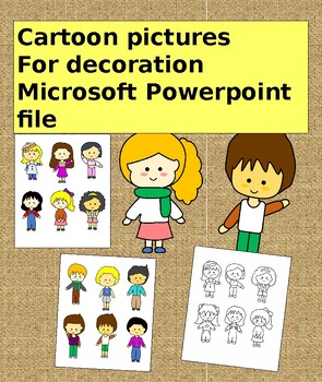 Preview of Cartoon pictures  /For decoration /Microsoft Powerpoint file