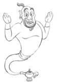 Cartoons coloring pages, Aladdin coloring pages