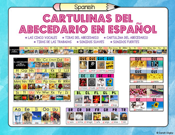 Preview of Cartulinas del Abecedario en Español (Spanish Alphabet Posters) – Set of 9