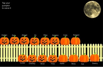 Preview of Carve- A - Pumpkin Smartboard Attendance