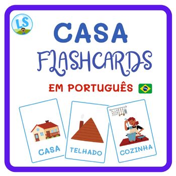 Preview of Casa em Português - Flashcards - House in Portuguese