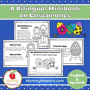 Preview of Cascarones Bilingual Minibook