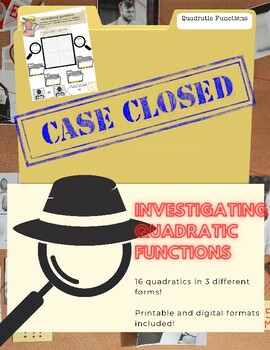 Preview of Case Closed: Investigating Quadratic Graphs