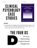 Case Studies | Abnormal Psychology *Editable