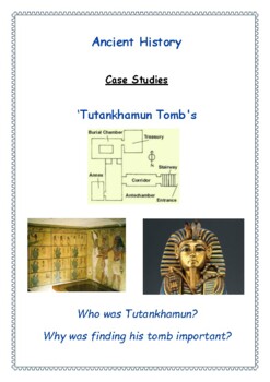 Preview of Case Studies - Investigating King Tutankhamun Tomb w/Easel (Remote Learning)