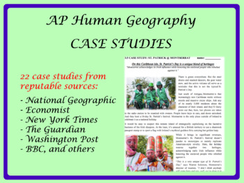 what is a case study in human geography