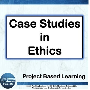 Preview of Case Studies in Work Ethics - CTE