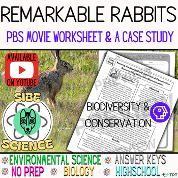 Preview of Environmental Science Movie, Remarkable Rabbits, Case Study, Biodiversity,11th