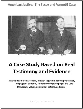 Preview of Case Study: The Sacco and Vanzetti Trial