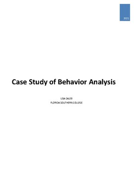 Preview of Case Study of Behavior Analysis