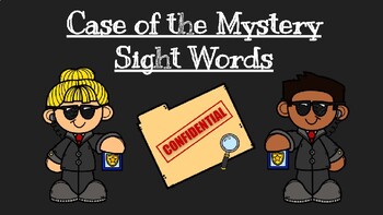 Preview of Sight Word Practice: Case of the Mystery Sight Words