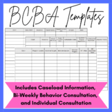 Caseload, Bi-weekly, and Individual Consultation Templates