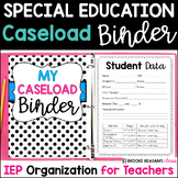Special Education Teacher Caseload Binder {Editable}