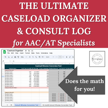 Preview of Caseload & Consultation Organizers for AAC/AT Specialists