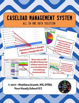 Preview of Caseload Management System - Google Forms/Spreadsheet - All In One Solution!