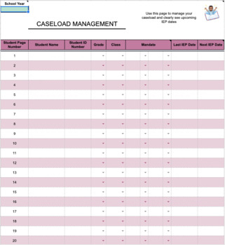 Preview of Caseload Management for Related Service Providers