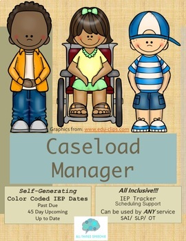 Preview of Caseload Manager for ANY service provider-SLP/OT/SAI Google Drive Version