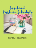 Caseload Push-in Schedule