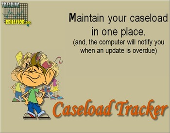 Preview of Caseload Tracker - software