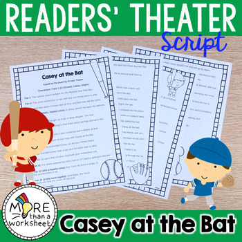 Preview of Casey at the Bat Reader's Theater Script