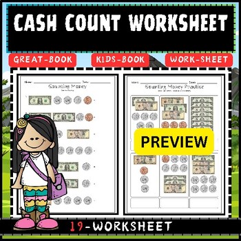 Preview of Cash Count Worksheet for kids