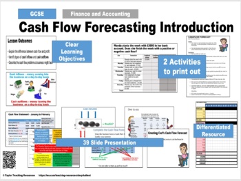 Preview of Cash Flow Forecasts 1 - Grade 9/10 - GCSE - Full Lesson 1