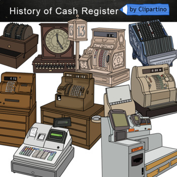 Preview of Cash Register History Clip Art