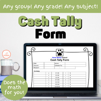 Preview of Cash Tally Form | Money Handling | Cash Deposits | Club Docs | Official Forms