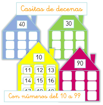 Preview of Casitas de decenas