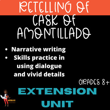 Preview of The Cask of Amontillado Narrative Writing and Research Unit