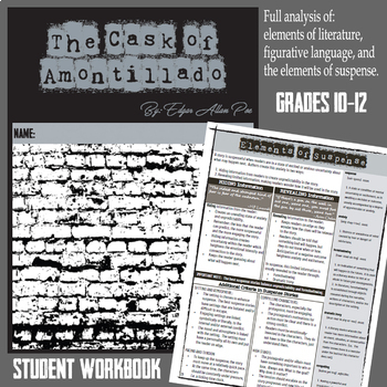 Preview of Cask of Amontillado Student Workbook