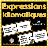 Casse-tête d'expressions idiomatiques - French Idioms