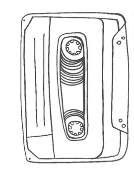Audio Cassette Drawing Stock Illustration - Download Image Now - Audio  Cassette, Doodle, Clip Art - iStock