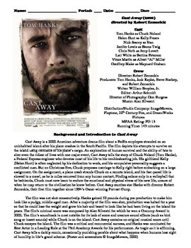 Preview of Cast Away Film (2000) Study Guide Movie Packet