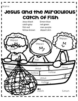 Jesus and the Miraculous Catch of Fish by Robin Wilson First Grade Love