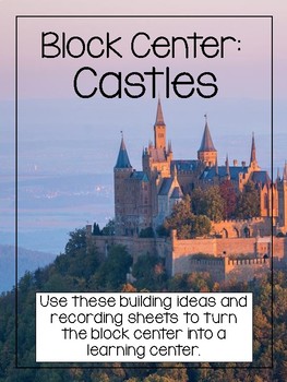 Preview of Castle Block Center- Preschool Learning Centers