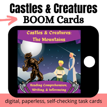 Preview of Castle & Creatures, The Mountains: Reading Comprehension Book 10 BOOM Cards