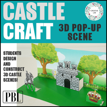 Preview of Castle Scene 3D Craftivity