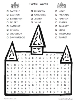 Preview of Castle Words Puzzle