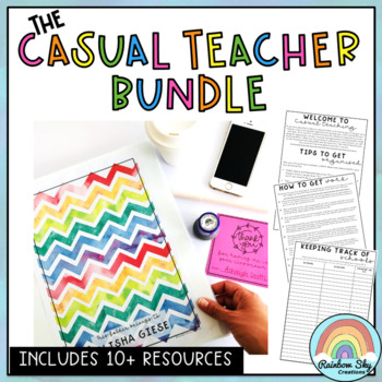 Preview of Casual Teacher / Relief Teacher Resource BUNDLE {substitute, new teacher}