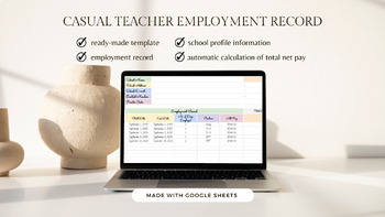 Preview of Casual Teacher Employment Record