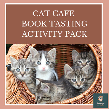 Preview of Cat Cafe Book Tasting Activity Pack
